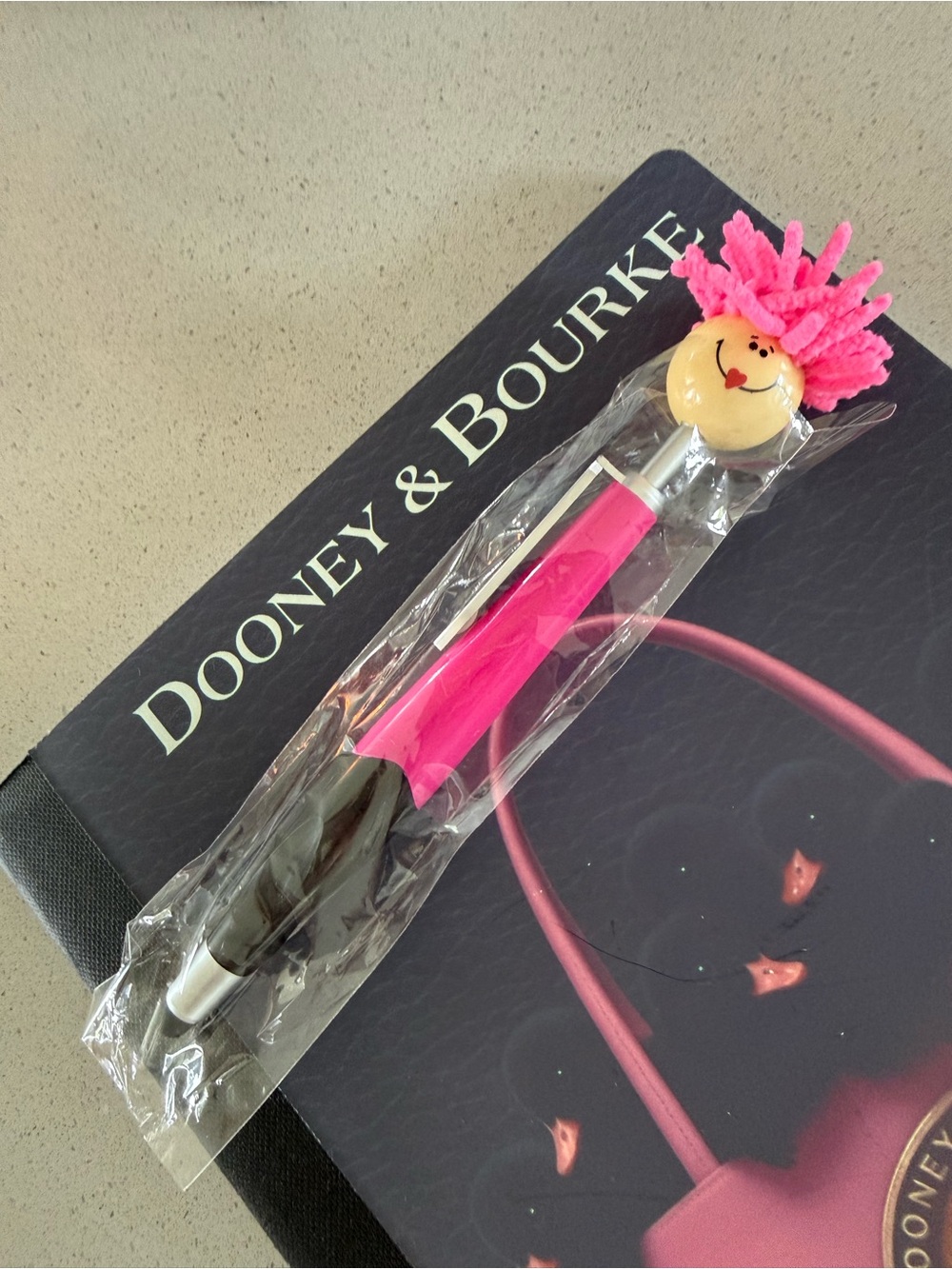 Dooney and BOURKE homemade notebook/journal  lined with handmade pen - Picture 6 of 15